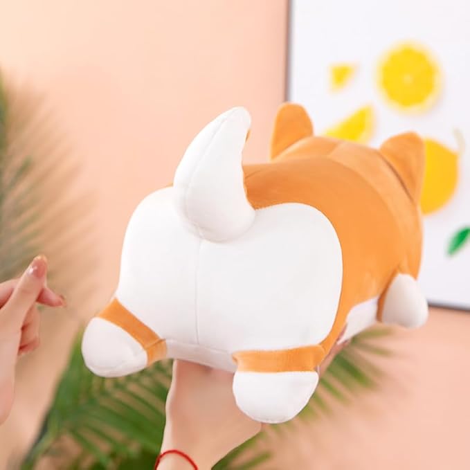 Shiba Inu Stuffed Animals, Soft Shiba Inu Dog Plush Pillow Cute Corgi Dog Plush Toy Gifts for Girls Kids Birthday Valentine(70cm/27.5inches)