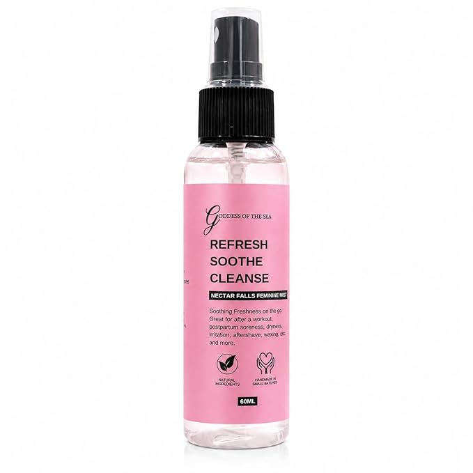 Nectar Falls Feminine Mist – Natural Odor Control Spray | Refreshing, pH-Balanced Intimate Mist for Daily Freshness | Vegan, Soothing, Alcohol-Free with Aloe & Botanical Extracts