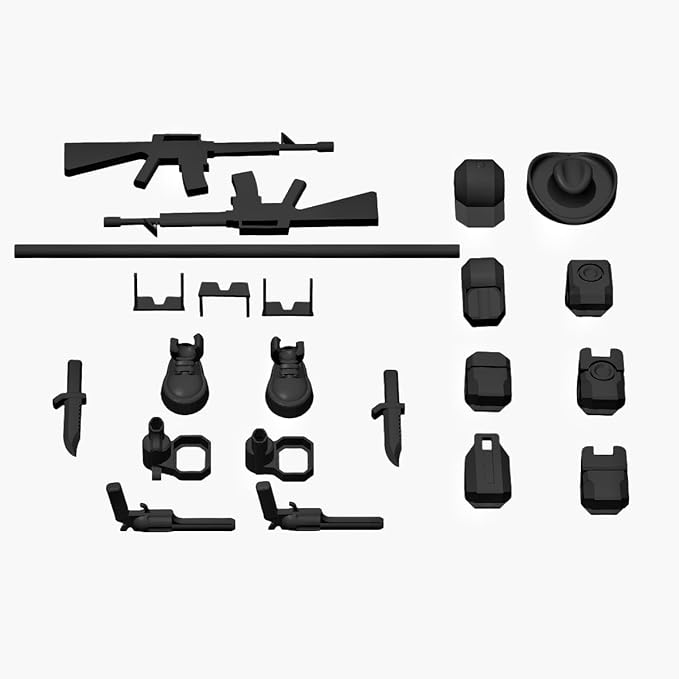 T13 Accessories Pack – Custom Heads, Cowboy Gear, Hats, Sunglasses, Shoes, Knives, and Staff