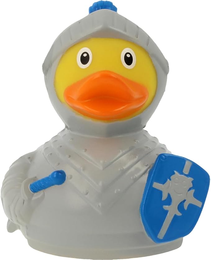 3 Inch Knight Rubber Duck Bath Toy, Collectable, Fun for All Ages, Auto Dash Decoration, Crusing Vacation Gift, Party Favors, Office, School, Home