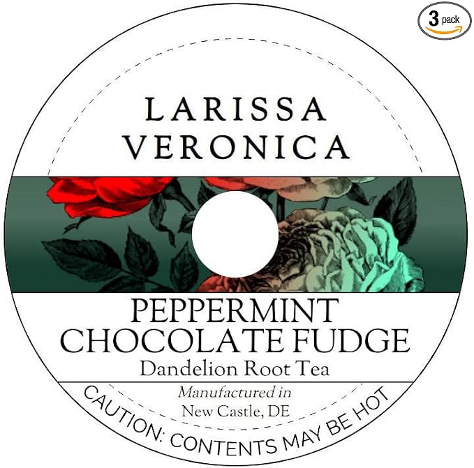 Peppermint Chocolate Fudge Dandelion Root Tea (Single Serve K-Cup Pods) (12 pods, ZIN: 577507) - 3 Pack
