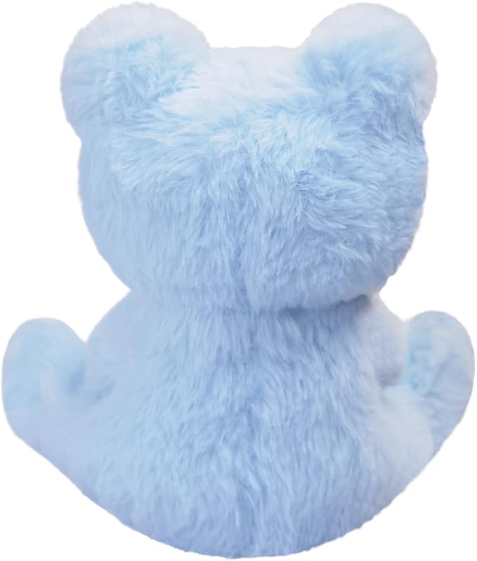 Light Blue Frog Plush Stuffed Animal, Cute Furry Frog Toy, Soft Cuddly Plushie Hugger Toy for Boys Girls, Gifts for Kids or Girlfriend, 8.5 Inches