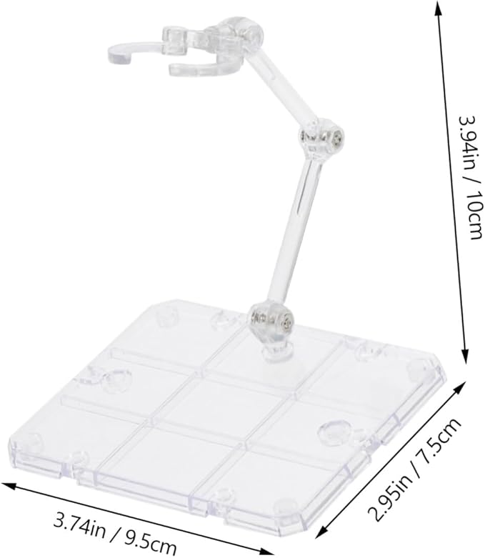iplusmile Action Figure Stand, Assembly Action Figure Display Holder Base Doll Model Support Stand, Figure Display Fire Effects Compatible with HG RG SD SHF 1/144, Yellow