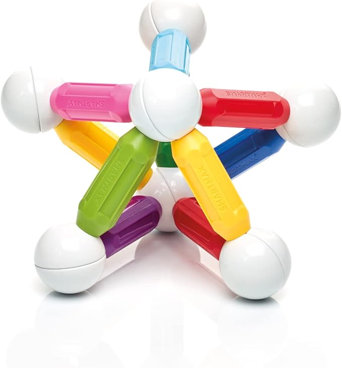 SmartMax Start XL (42 pcs) STEM Magnetic Discovery Building Set Featuring Safe, Extra-Strong, Oversized Building Pieces for Ages 3+