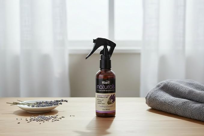 Wizard Naturals Aromatherapy Fine Fragrance Mist, Soothing Lavender, Infused with Essential Oils, 3 fl oz