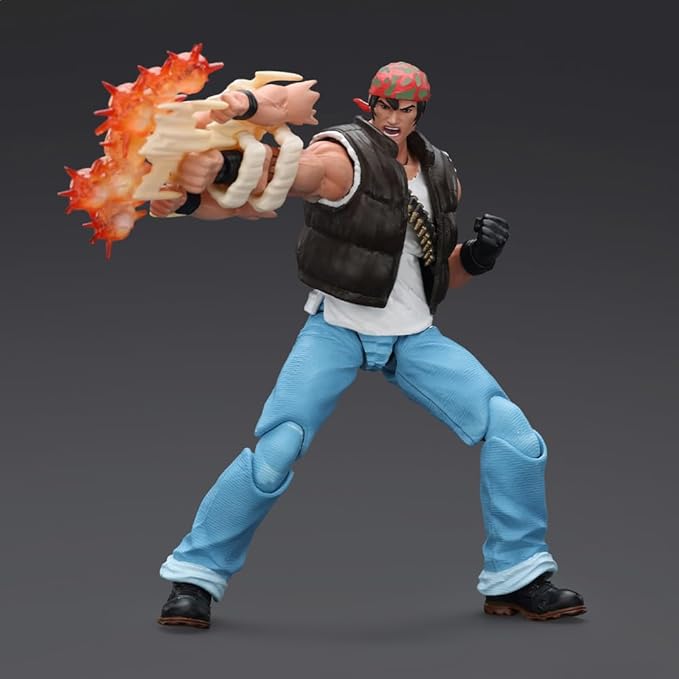 JOYTOY SNK 1/18 Action Figure -KOF'98UM-Ikari Warriors Team-Ralf Jones,9.84",Flexible and Posable Collection Model Birthday Gifts for Kids Age15+ JT01710 Pre Order