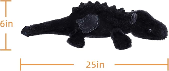 Apricot Lamb Lying Dragon Dinosaur Plush Stuffed Animals for Kids, Soft Cute Plushies Toys for Baby Girl and Boy, Fluffy Lying Dragon Dinosaur