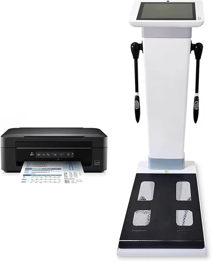 Body Composition Analysis Machine with Printer - 10.1" HD Touch Screen with BIA Technology, Measures Weight,Height,Body Fat Percentage and Muscle Mass