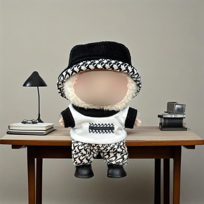 Clothes for 17 cm Doll - 6 Set Clothes for 6.7 inch Dolls, Premium Stylish Outfit with Accessories for Play & Display (No Doll(SET2)