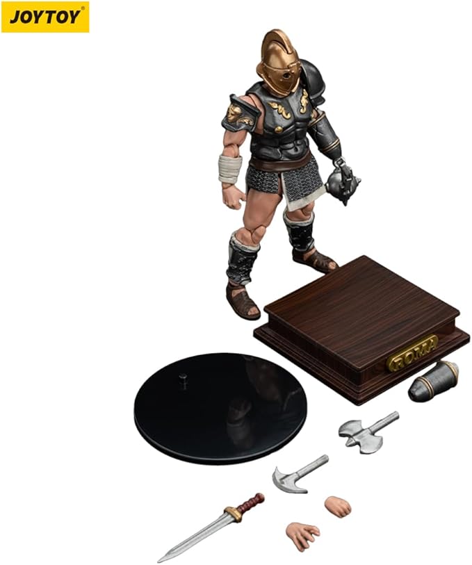 JOYTOY 1/18 Strife Roman Gladiator Secutor Gladiator Collector's Edition Action Figure-4.25in
