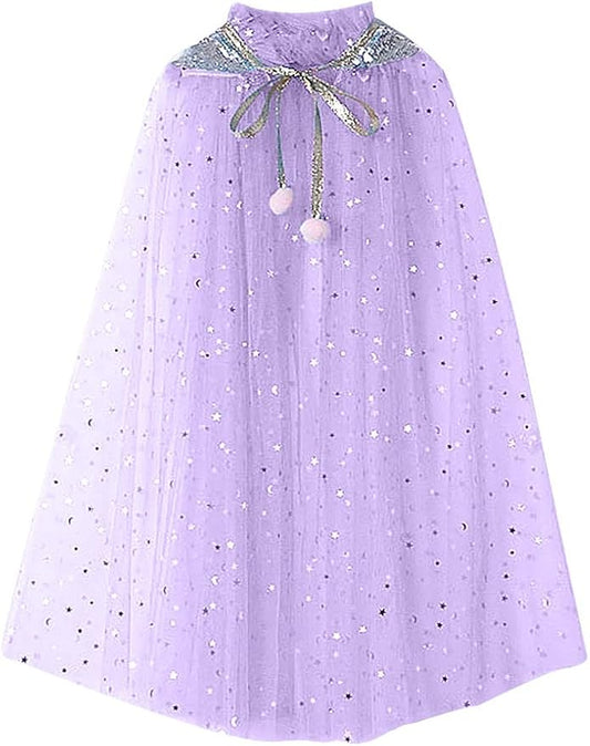 FKKFYY Rainbow Cape Cloak for Girl Princess