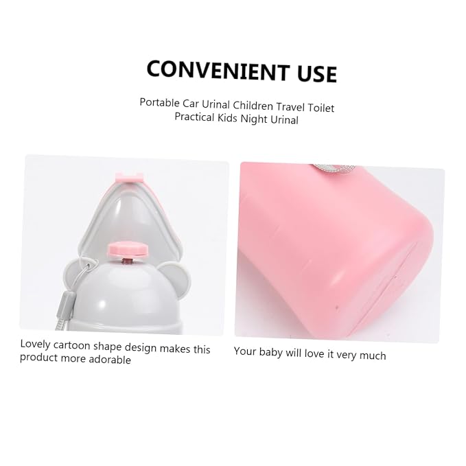 GARVALON Car Toilet for Boys and Girls Portable Urinal Urinal Bottle Easy Potty Training Aid Compact for Travel for Boys Girls Toddlers
