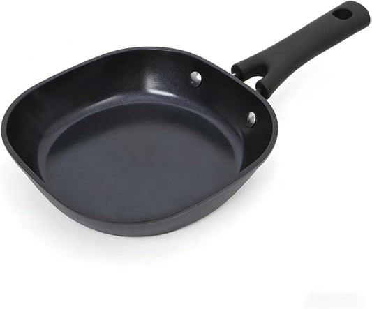 8 Inch Ceramic Nonstick Frying Pan Skillet - Dual Ceramic Coating, PFAS & PFOA-Free, Induction Compatible, Dishwasher Safe, Stay-Cool Handles, Eco-Friendly & Non-Toxic Cookware
