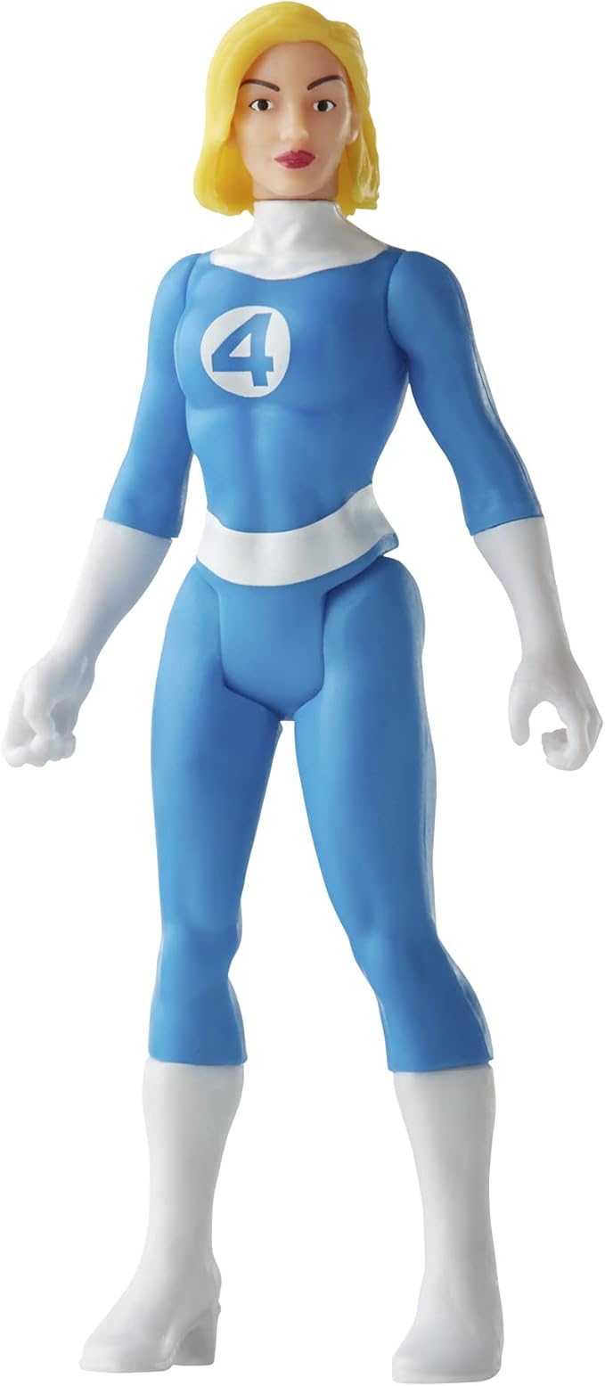 Marvel Hasbro Legends 3.75-inch Retro 375 Collection Invisible Woman Action Figure Toy, Blue