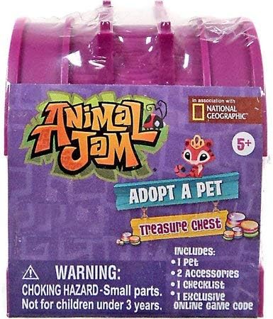 Animal Jam Adopt a Pet Treasure Chest Sealed Mystery Box of 24 Chests Game Code