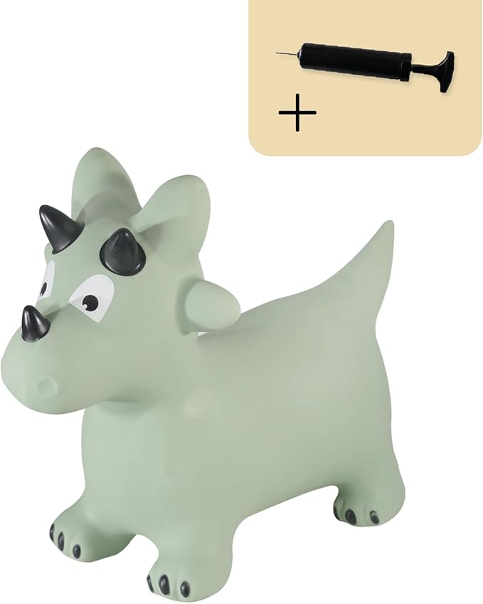 Kindsgut Bouncy Animal Hopper Dino for Children, Designed in Germany, Playful and Modern Colors, air Pump Included, Indoors and Outdoors