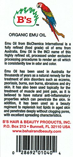 Organic Emu Exotic Massage Oil
