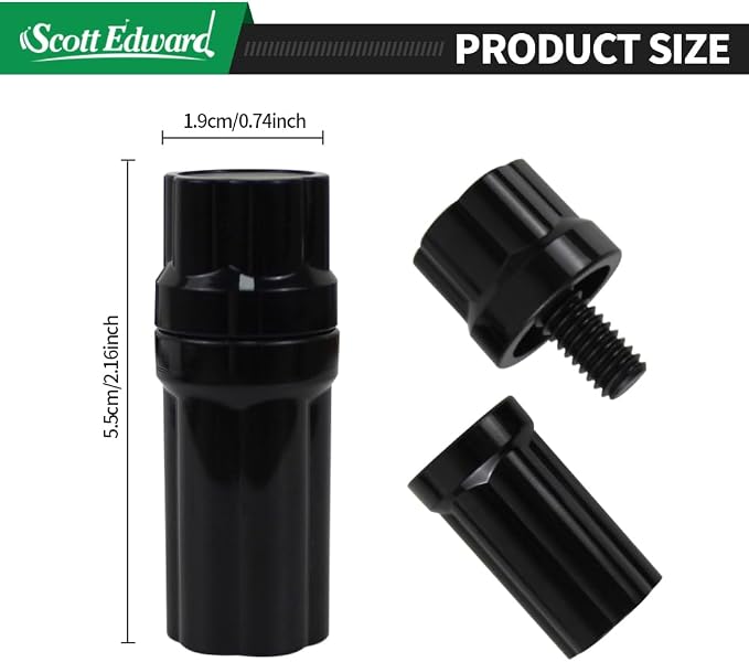 3 Pair Billiard Stick Joint Protectors, 5/16" x 3/4/8/9//10/11/14/18， Pool Cue Stick Protectors Threaded Joint Protectors Plastic Billiards Equipment