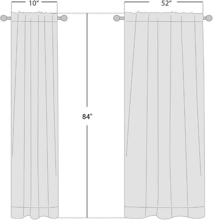 NICETOWN Seafoam Green Blackout Curtains for Living Room 2 Panels, W52 x L84 in Each, Privacy Protection & Noise Reducing Draperies Back Tab & Rod Pocket Top, Grey Lined Insulated Window Treatments