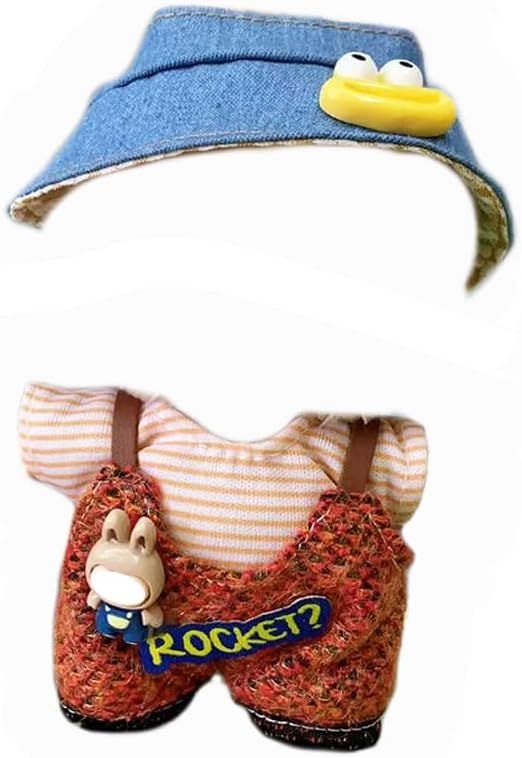 Clothes Set for 17cm Doll, 5 Pack Clothes & Outfit Pack for 17cm Dolls, Dolls Accessories for Collectors, No Doll Included (Set 3)