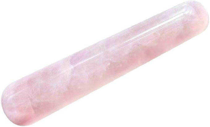 4Pcs Set Jade Yoni Eggs Stick,3 Pcs Drilled Natural Rose Quartz Crystal Jade Eggs Massage Stone + 1 Pcs Massage Stick for Women Kegel Exercise Strengthen Pelvic Floor Muscles
