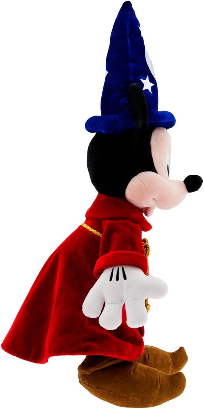 Disney Store Official Fantasia Collection: Medium 22-Inch Sorcerer Mickey Mouse Plush - Authentic, Soft & Cuddly Toy - Ideal for Fans & Kids