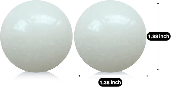Natural Marble Baoding Chinese Meditation Balls, Stress Relief Hand Exercise Therapy Set with a Retro Style Tassel Boxes for Gift, 2-Piece Set,White Small-1.38"