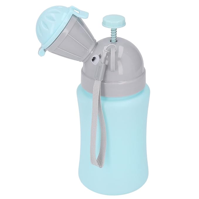 Portable Travel Potty Emergency Urinal for Car, Camping, Outdoor Adventures, Child Toddler Kids Training Cup, Blue, PP Material