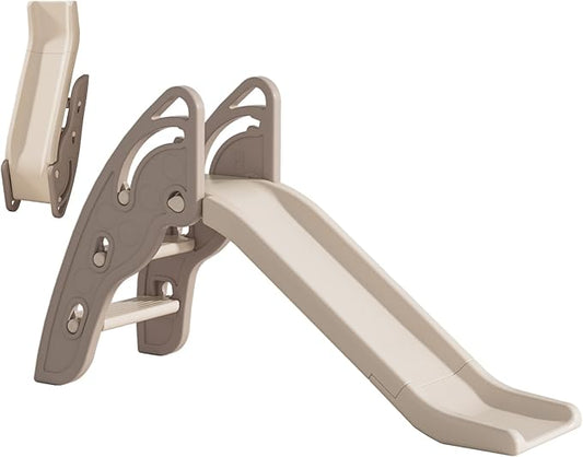 Toddler Slide Large Play Climber Slide PlaySet with Extra Long Slipping Slope Indoor Slide Kids Slide Toddler Playground Toddler Slide Outdoor Toys for Toddlers (Brown)