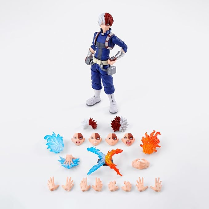 LUNK MHA Midoriya Izuku Action Figures Movable Statue,Todoroki Shouto MHA Kacchan Figure,Cartoon Hero Figura Anime Figurine Ornament Collection Gifts