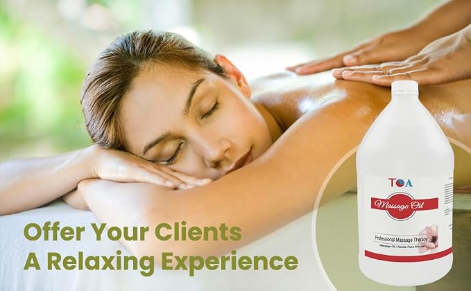 ‌TOA Hydrating Massage Oil - Natural Mineral Massage for Massage Therapy - Body Massage Oil Spa Massaging Oil for Professional Massage Therapists (2)
