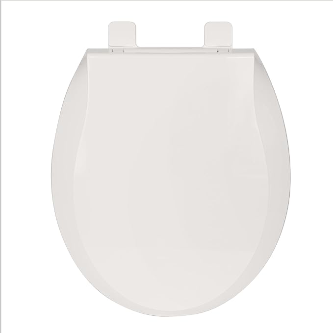 Toilet Seat Elongated Toilet Seat Cover Biscuit Color Soft Close PP Toilet Seat for Bathroom, Durable and Easy to Clean Biscuit