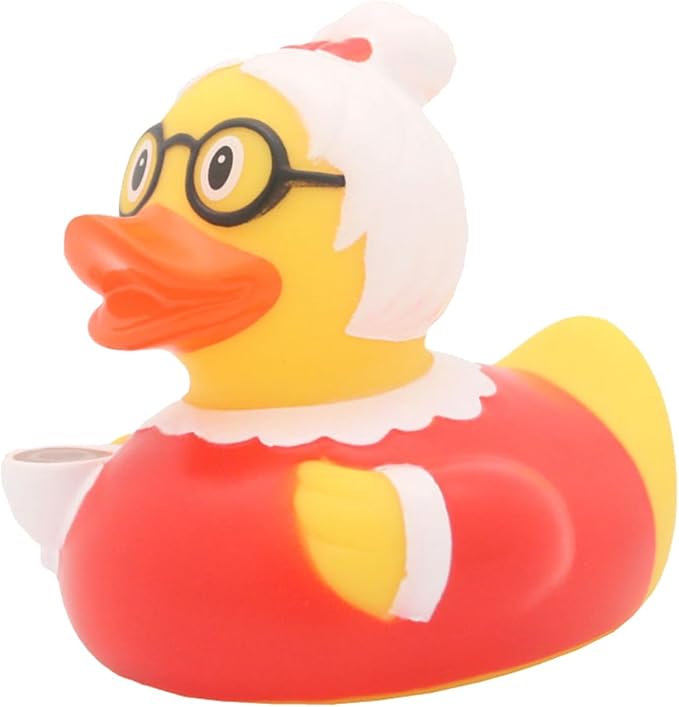 3 Inch Grandma Rubber Duck Bath Toy, Collectable, Car Dashboard Decoration, Vacation Cruising Gift