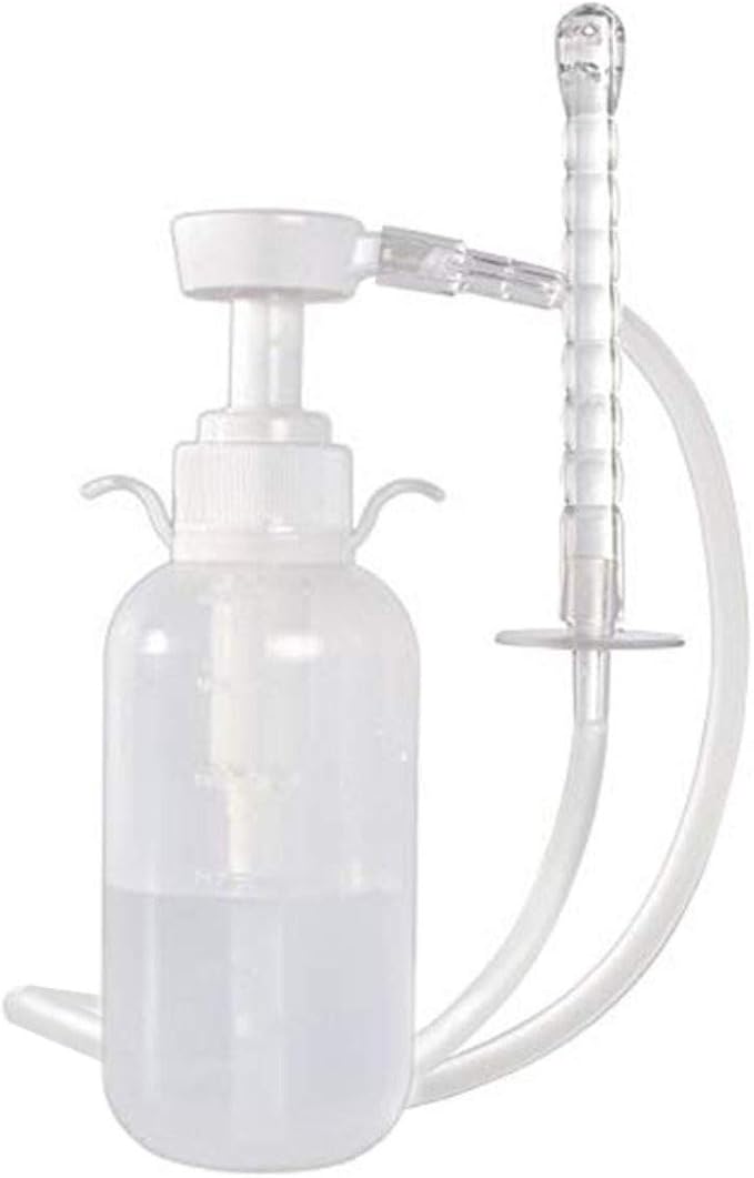 Vaginal Cleansing System-Reusable Vagina Douche Cleaner for Women-Anal Douche Vagina Cleaning Kit Manual Pressure Enemas Non-Toxic 300ml Capacity