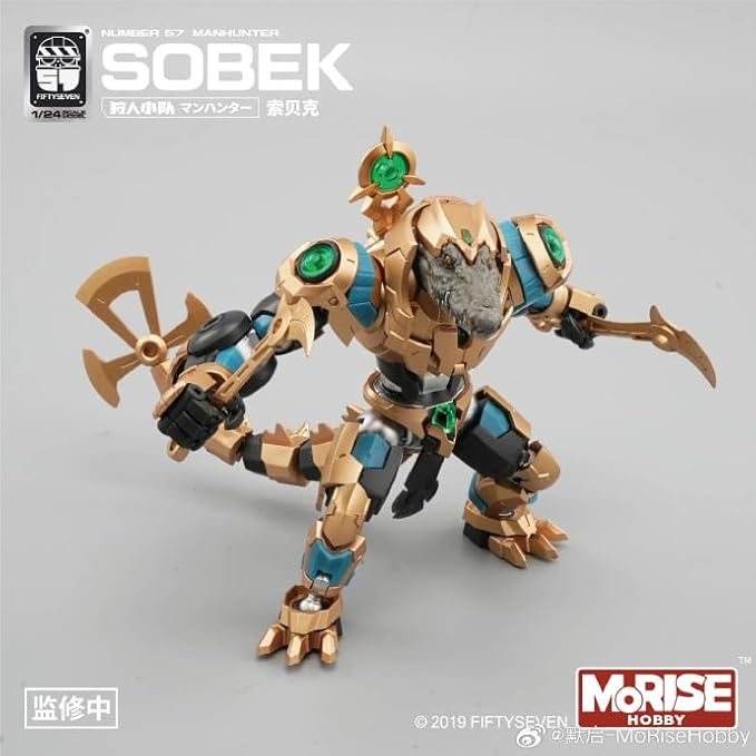 MORISE Hobby FIFTYSEVEN No.57 1/24 Action Figures - Manhunter Sobek - Model Kit,Highly Posable Collectible Model Ages 15+
