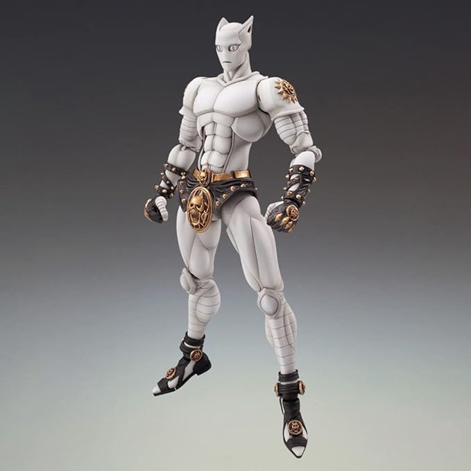 Killer Queen Figure JJBA Super Action Statue Anime Collections 6.3" Movable Joints Killer Queen Figurine Desktop Decoration Gift for Fans