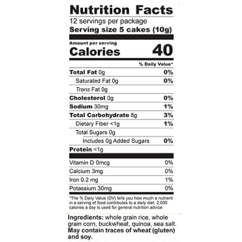 Only Kosher Candy Ultra-Thin Original Wholegrain Multigrain Rice Cake Minis with Natural Ingredients | Kosher Certified Sugar and Fat-Free Delicious Snack, Pack of 3