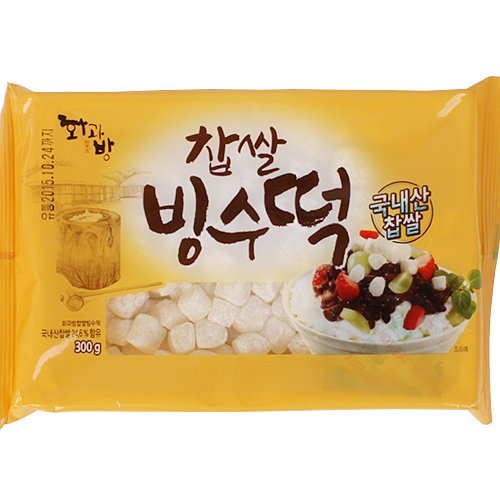 Sweet Rice Cake Topping: Rice Cake piece for Cup Shake: 팥빙수, 찹쌀빙수떡 300g 1EA