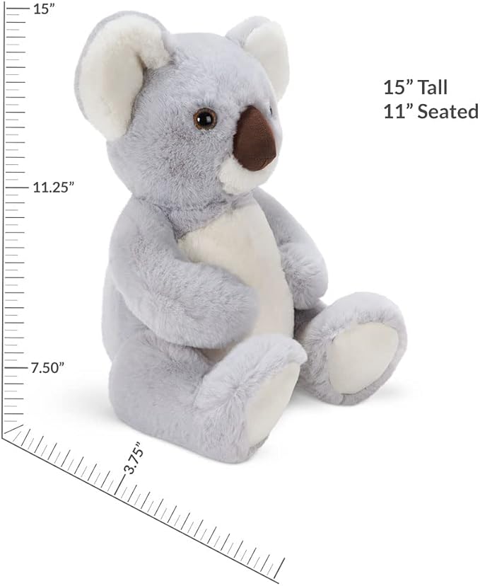 Vermont Teddy Bear Stuffed Koala – 15 Inch Koala Plushies, Gray Stuffed Animal Gift for Valentine, Girlfriend, Boyfriend, Baby Shower, Kids Plushie