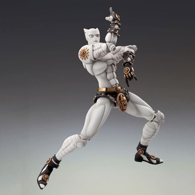 Killer Queen Figure JJBA Super Action Statue Anime Collections 6.3" Movable Joints Killer Queen Figurine Desktop Decoration Gift for Fans