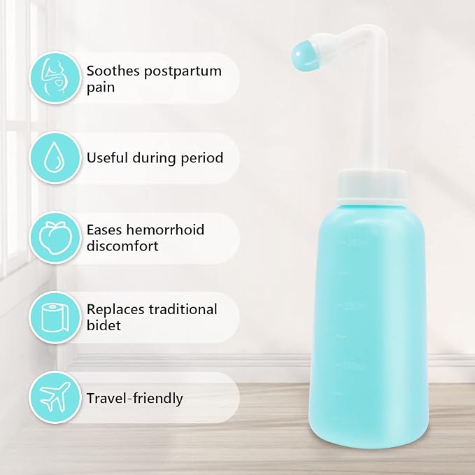 Showvigor Peri Bottle for Postpartum Care,12 OZ Peri Bottles Postpartum Essentials Portable Bidel Perineal Bottle for Wemen