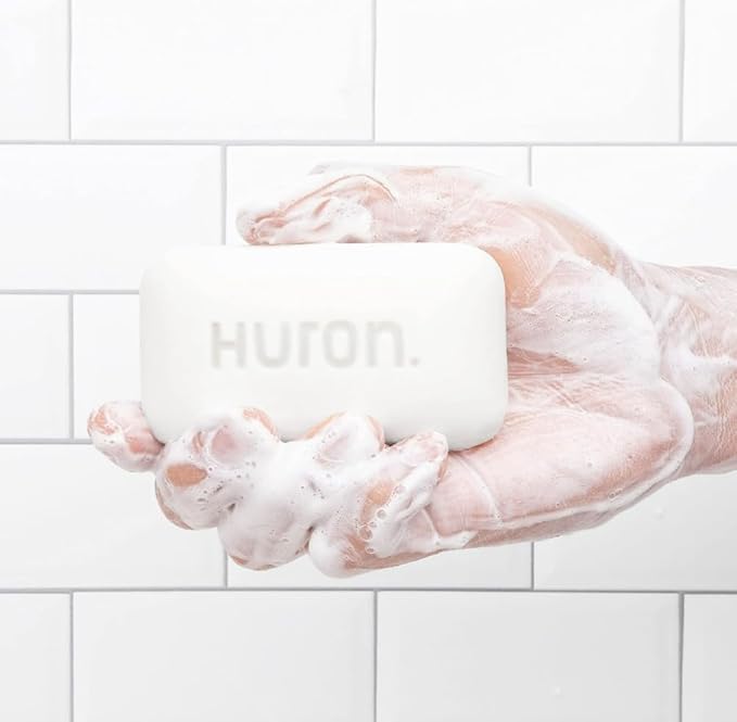 Huron Bar Soap for Men and Women Variety - Hydrating Cleansing Bars, Moisturizing Shower Soap, Phthalate-Free, Non-Toxic Ingredients for Daily Body Care, 5oz (Pack of 6)