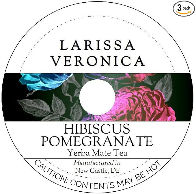 Hibiscus Pomegranate Yerba Mate Tea (Single Serve K-Cup Pods) (12 pods, ZIN: 577782) - 3 Pack