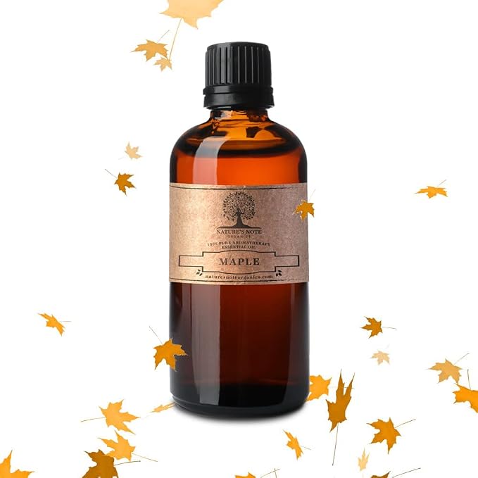Maple Essential Oil - 100% Pure Aromatherapy Grade Essential Oil by Nature's Note Organics - 4 Fl Oz