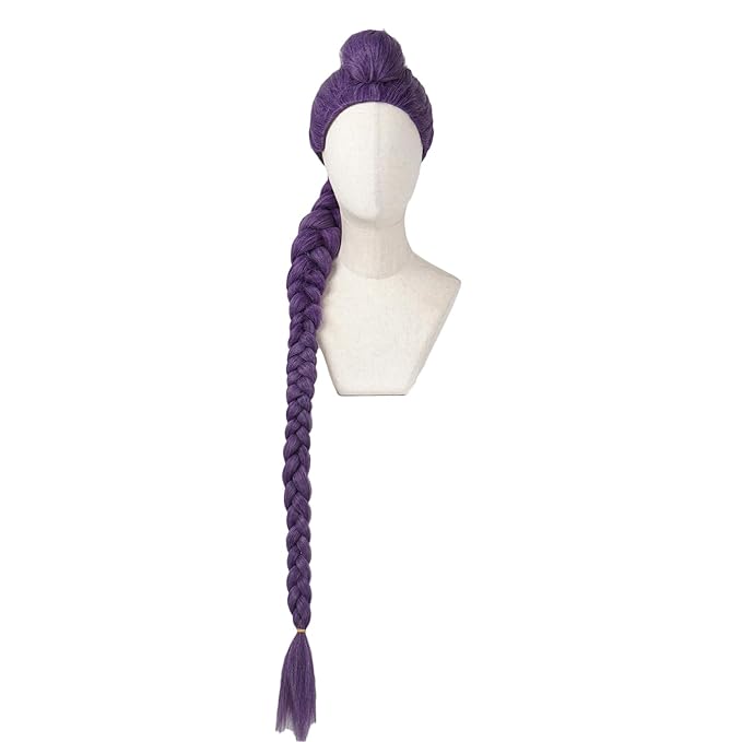 Purple Kp Style Dance Wig No Installation Needed Halloween Parties Stage Performances（Purple）