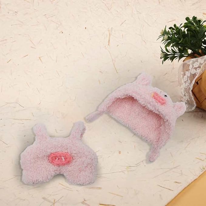 Doll Clothes(NO Doll), 17cm Cute Dolls Outfit with Accessories for Boys and Girls Stylish Adorable Dolls Clothes Accessories - Pink