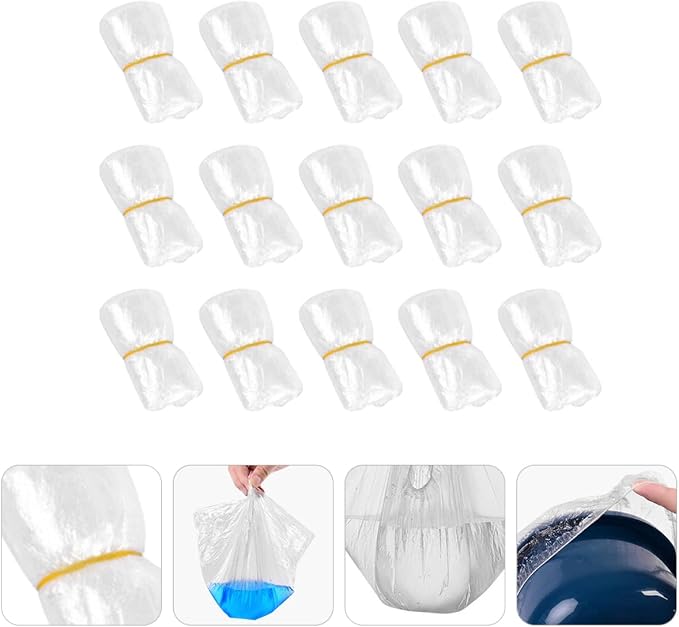 200pcs Cleaning Bags for Portable Potty Seats Travel-friendly Liners for Toddlers and Boy Girl Toilet Liners for Camping and Outdoors