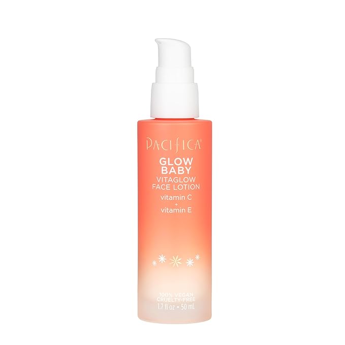 Pacifica Glow Baby Face Lotion & Eye Cream Set of 2 – Brightening Vitamin C Moisturizer + Depuffing Eye Cream with Caffeine & Hyaluronic Acid, Daily Hydration for Glowing Skin, 100% Vegan Clean Beauty
