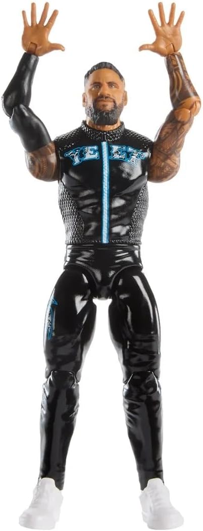 WWE Mattel Jey USO Action Figure, Main Event Series Top Pick, 6-inch Collectible Superstar with 14 Articulation Points & Life-Like Look