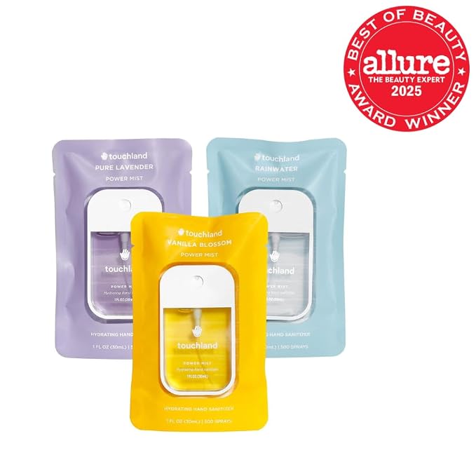 Touchland Hand Sanitizer Spray, Blossom Trio - 3 x 1 FL OZ